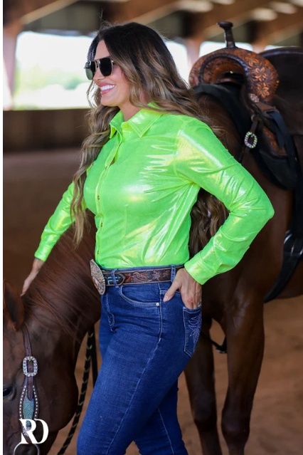CITRUS SPARKLE PERFORMANCE RODEO SHIRT