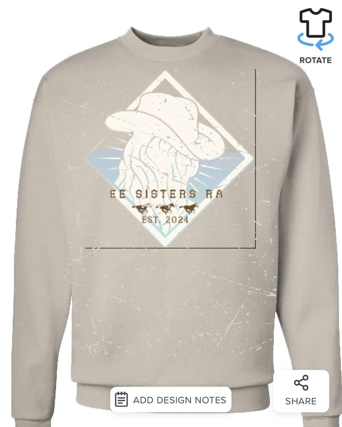 Three Sisters Ranch Crewneck - Sand