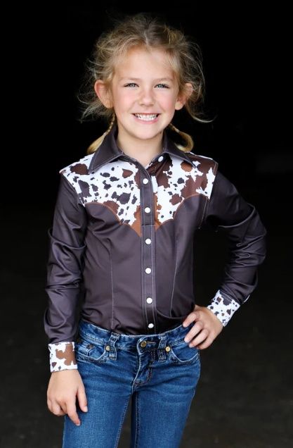 *YOUTH* CATTLE DRIVE YOKE PERFORMANCE RODEO SHIRT