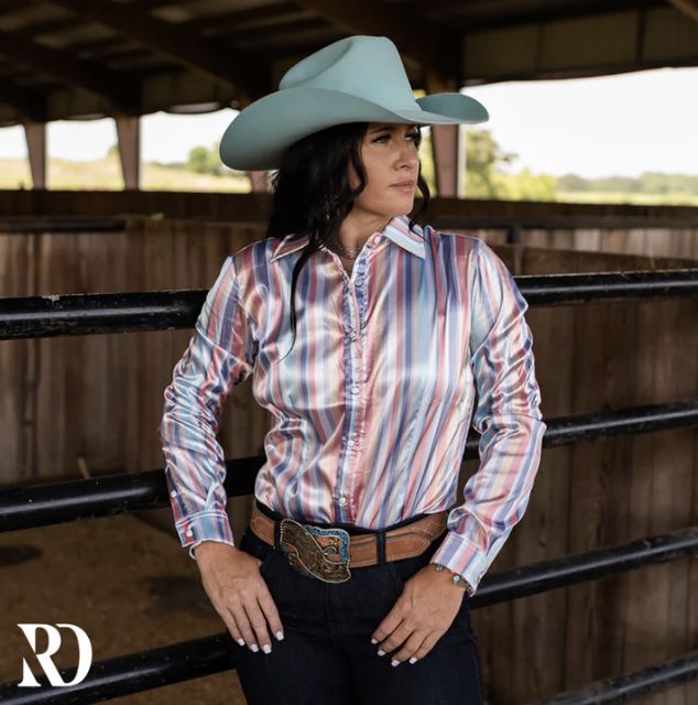 AMELIA SATIN PERFORMANCE RODEO SHIRT