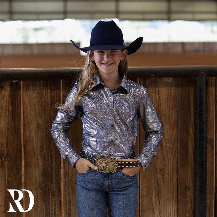 *YOUTH* PERIWINKLE SPARKLE PERFORMANCE SHIRT