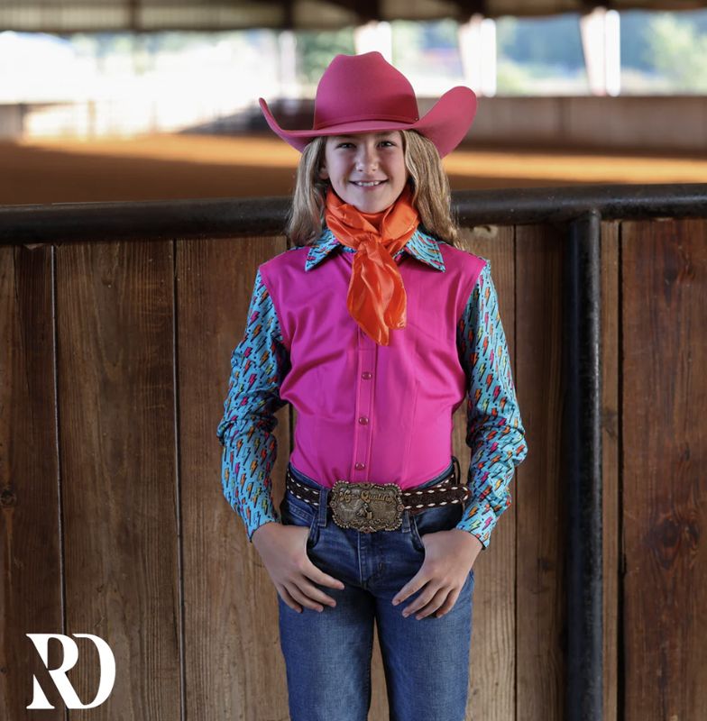 *YOUTH* LIGHTNING QUEEN RODEO SHIRT