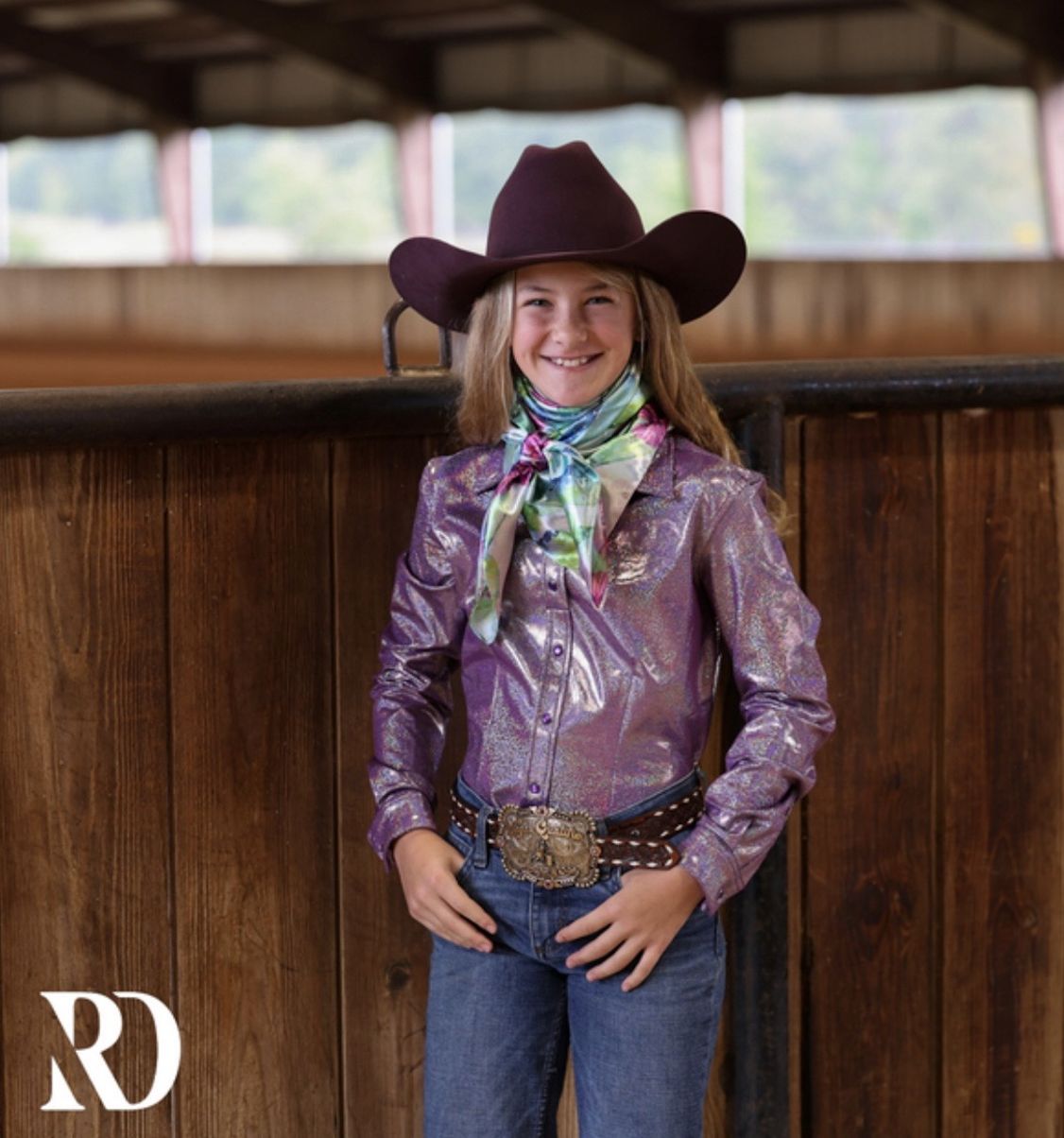 *YOUTH* LAVENDER SPARKLE PERFORMANCE SHIRT