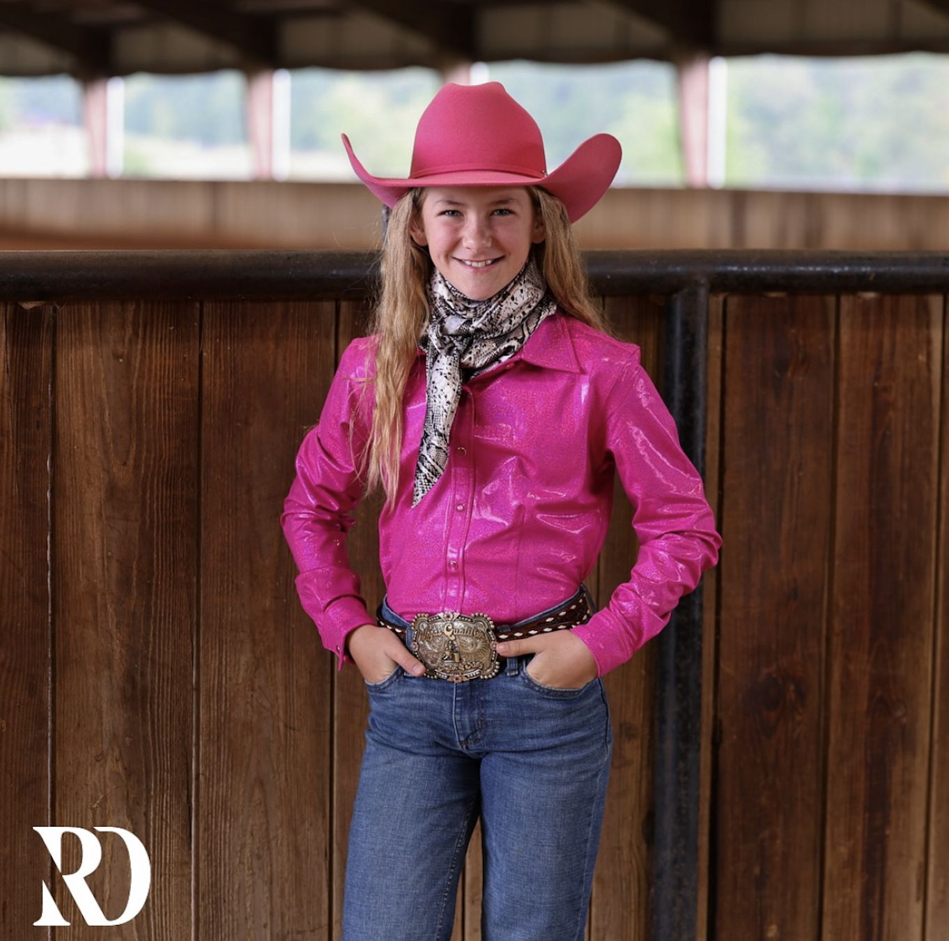 *YOUTH* HOT PINK SPARKLE PERFORMANCE SHIRT