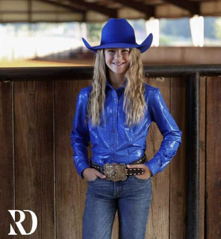 *YOUTH* ROYAL SPARKLE PERFORMANCE SHIRT