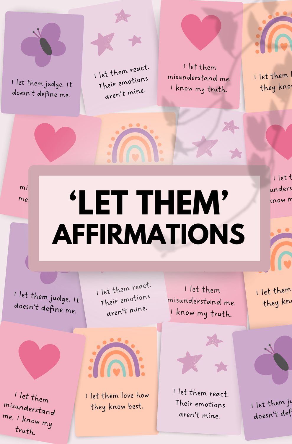 Let Them Affirmations Cards