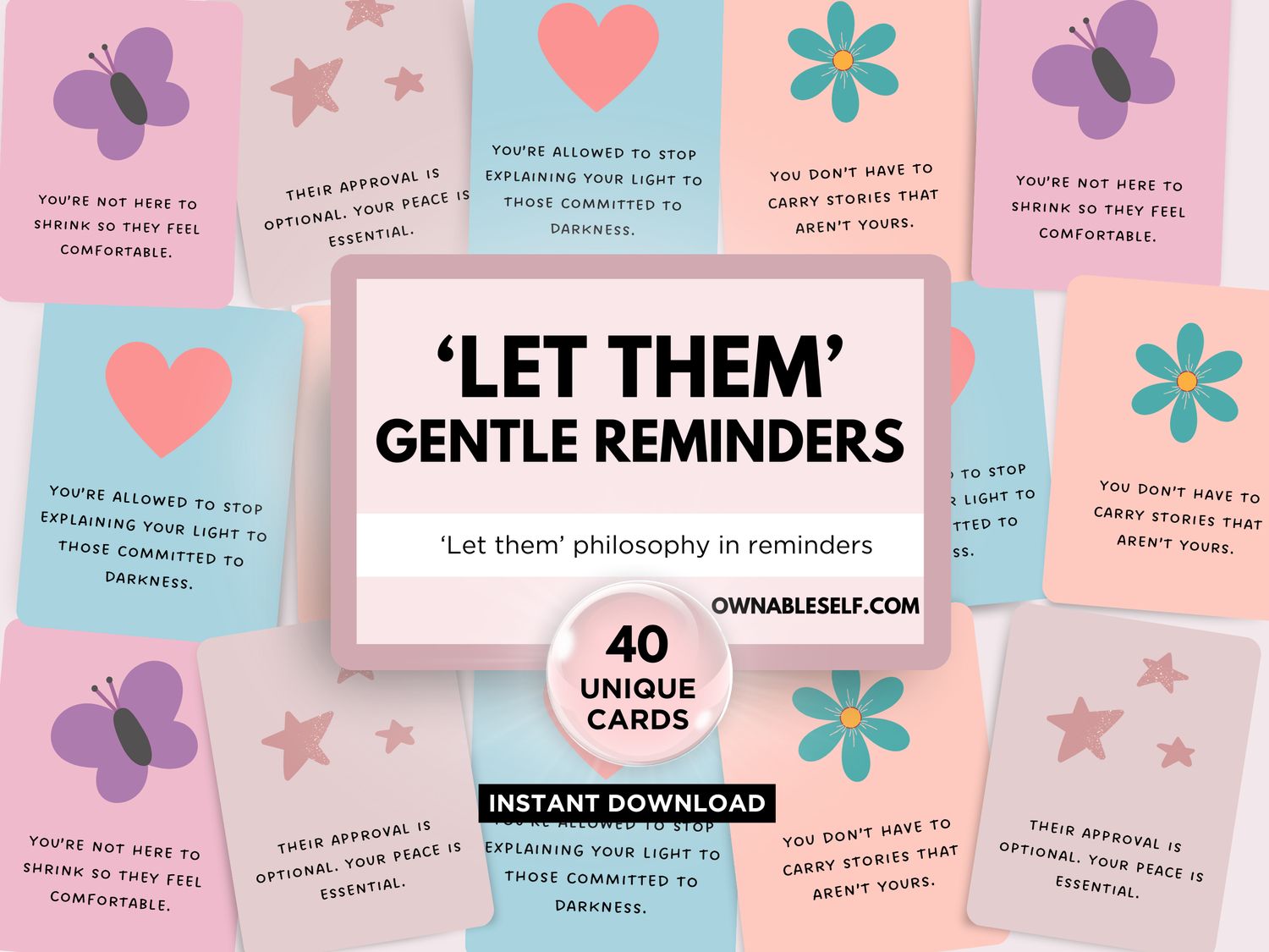 Let Them Reminder Cards