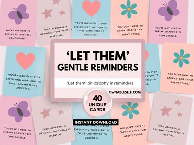 Let Them Reminder Cards Let Them Reminder Cards