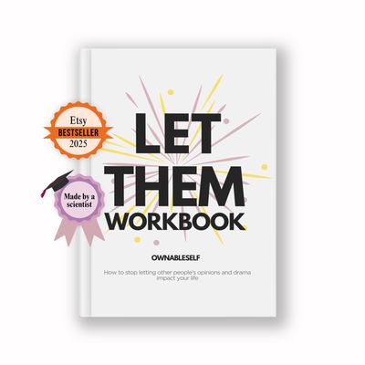 Let them workbook based on Let them theory by Mel Robbins.