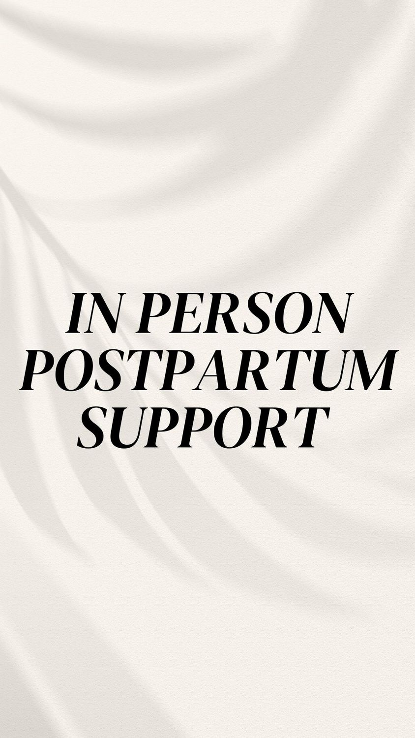 In person Postpartum support services