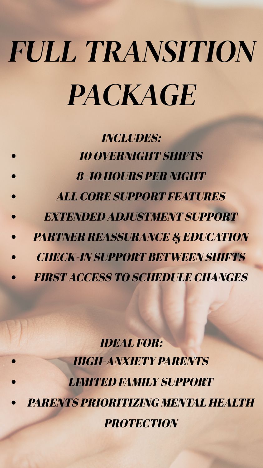 Postpartum doula supporting new mom overnight in Akron and Cleveland area
