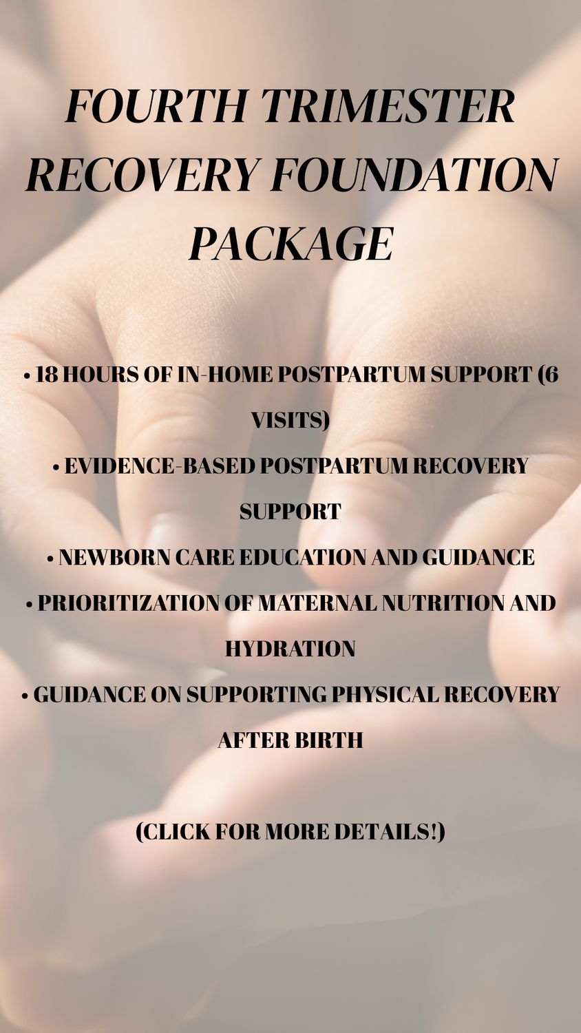 Fourth Trimester Recovery Foundation Package