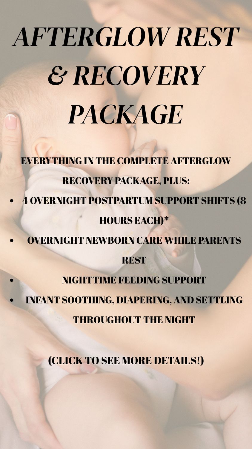 Afterglow Rest &amp; Recovery Package