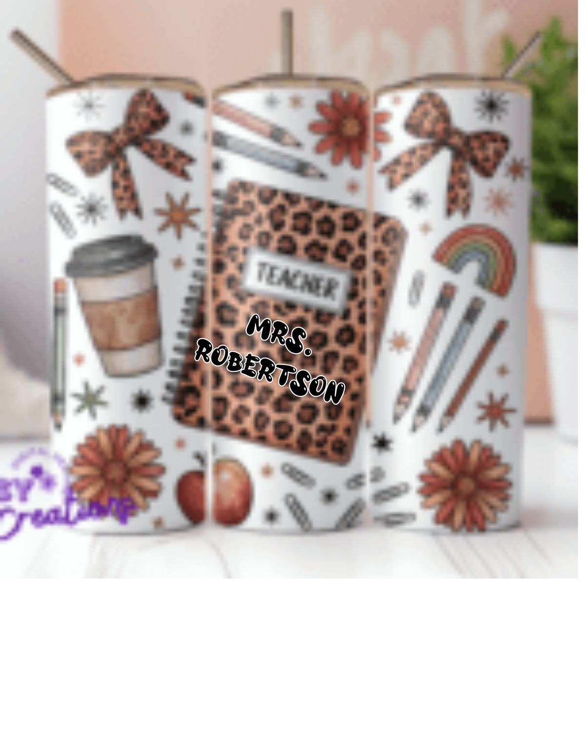 Personalized Teacher Tumbler - 9