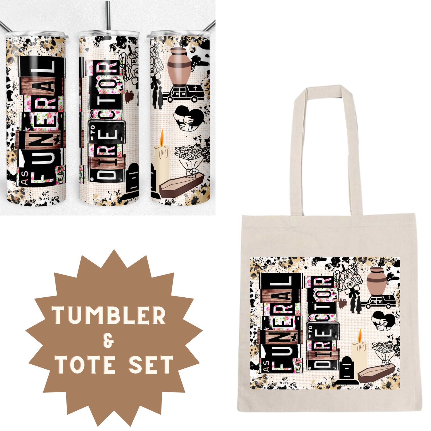 Funeral Director Tumbler &amp; Tote Set