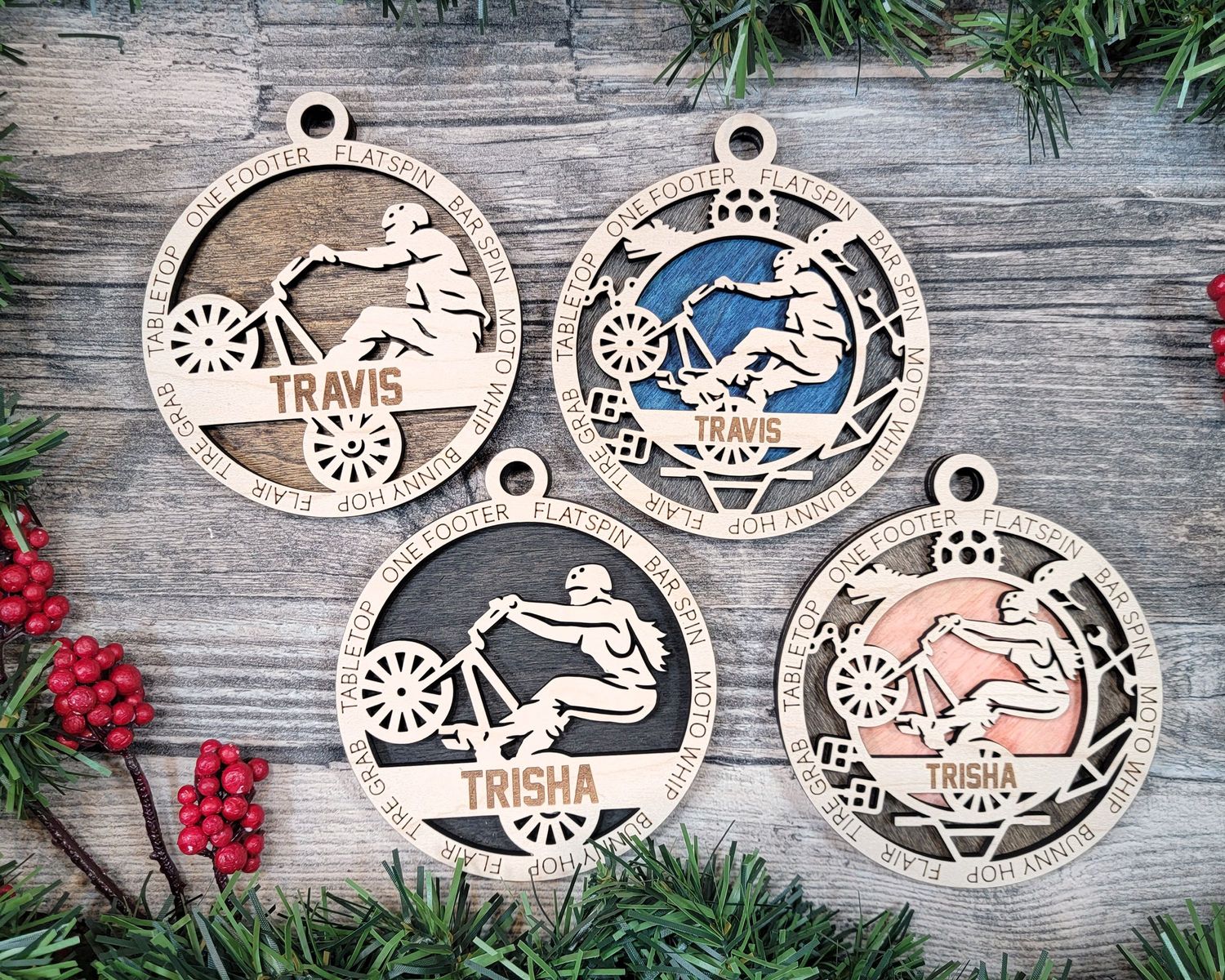 Personalized Stadium Series  BMX Sports Ornaments