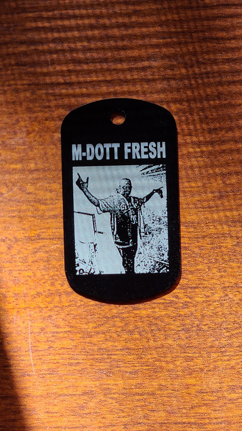 Custom "Dog Tags" - Photo &amp; QR Code with Chain