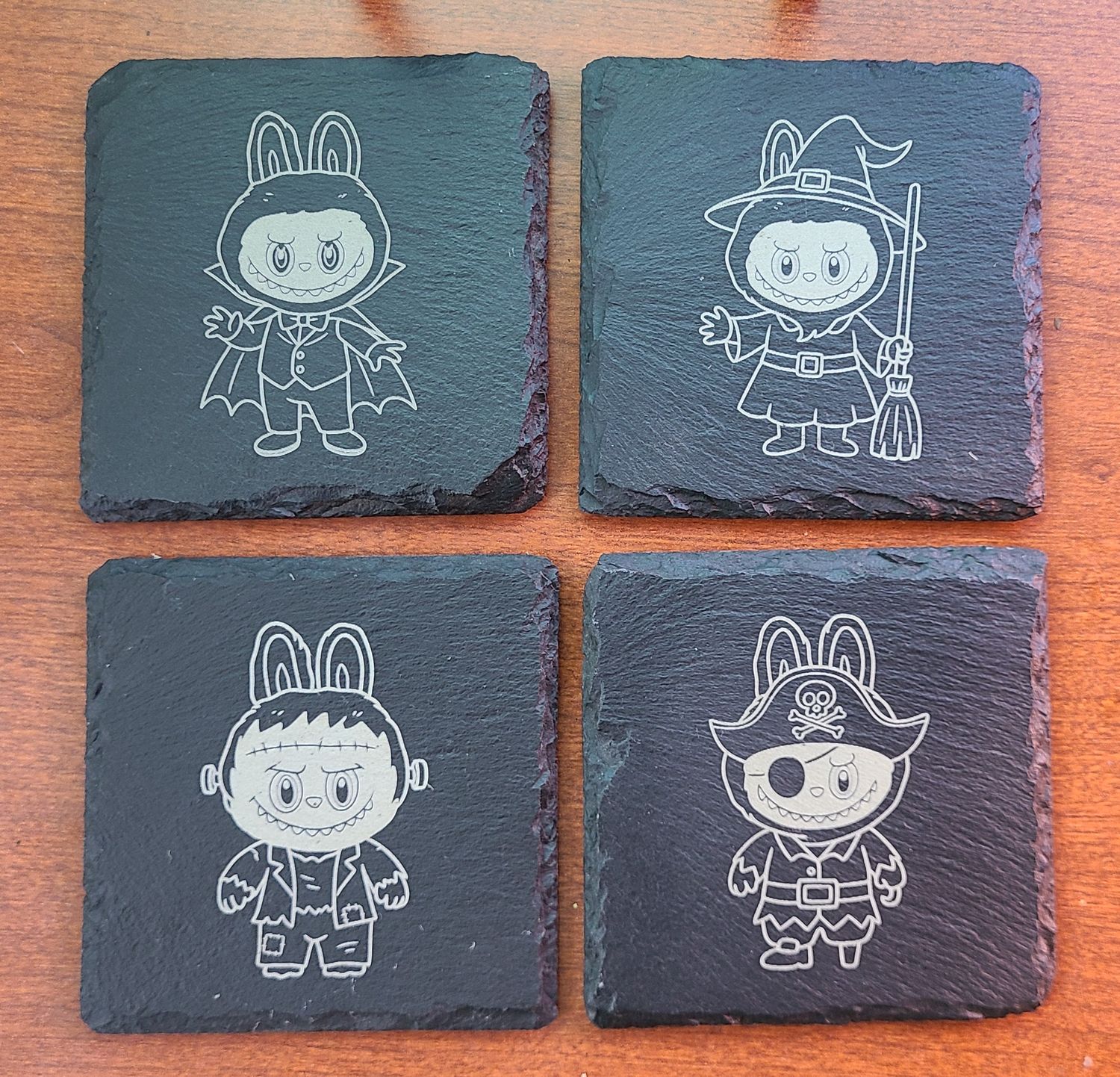 Labubu Halloween Drink Coasters
