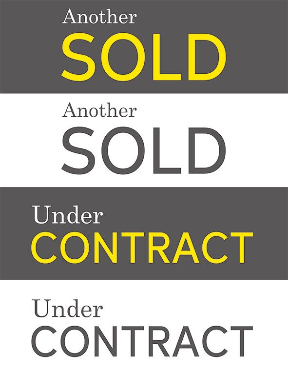 Customised SOLD / Under Offer Stickers / Bin Stickers