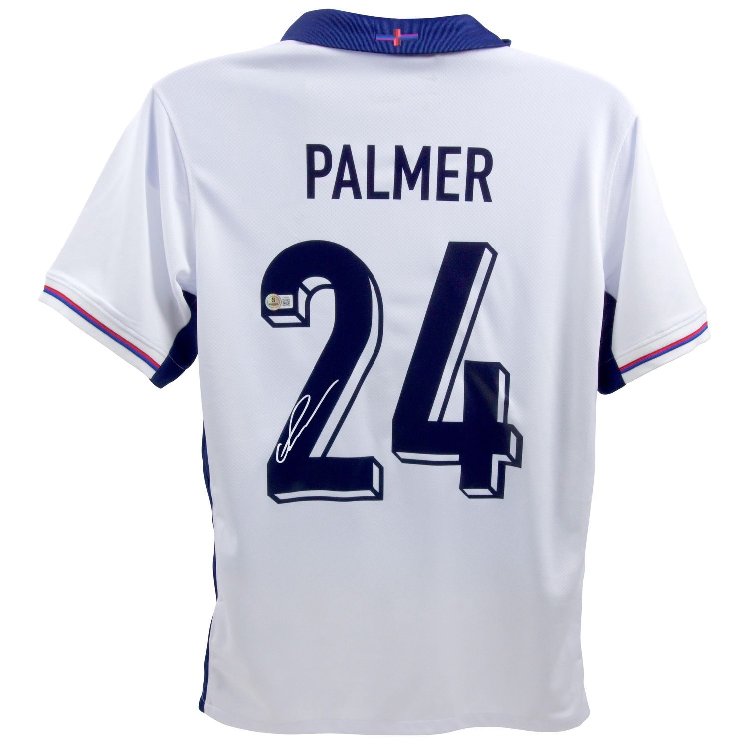 Cole Palmer England Trikot 2024/25, signiert von PALMER (Beckett-Autogramm)  Originales, signiertes England-Trikot (PALMER 24)  Echtheitszertifikat: Beckett-Hologramm  Lieferzeit: 10–20 Tage