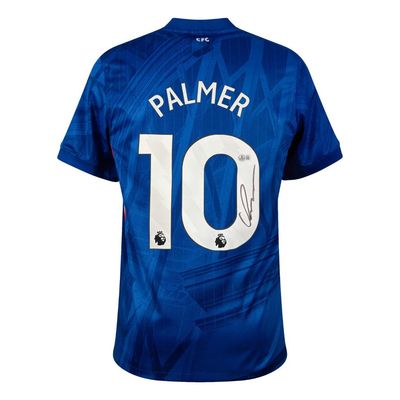 Camiseta del Chelsea 2025/2026 firmada por Cole Palmer. Autógrafo de Palmer Beckett. Camiseta del Chelsea 25/26, Palmer 10.  Camiseta original del Chelsea firmada y autografiada por Palmer 10.  Autenticación: Holograma de Beckett.  Tiempo de entrega