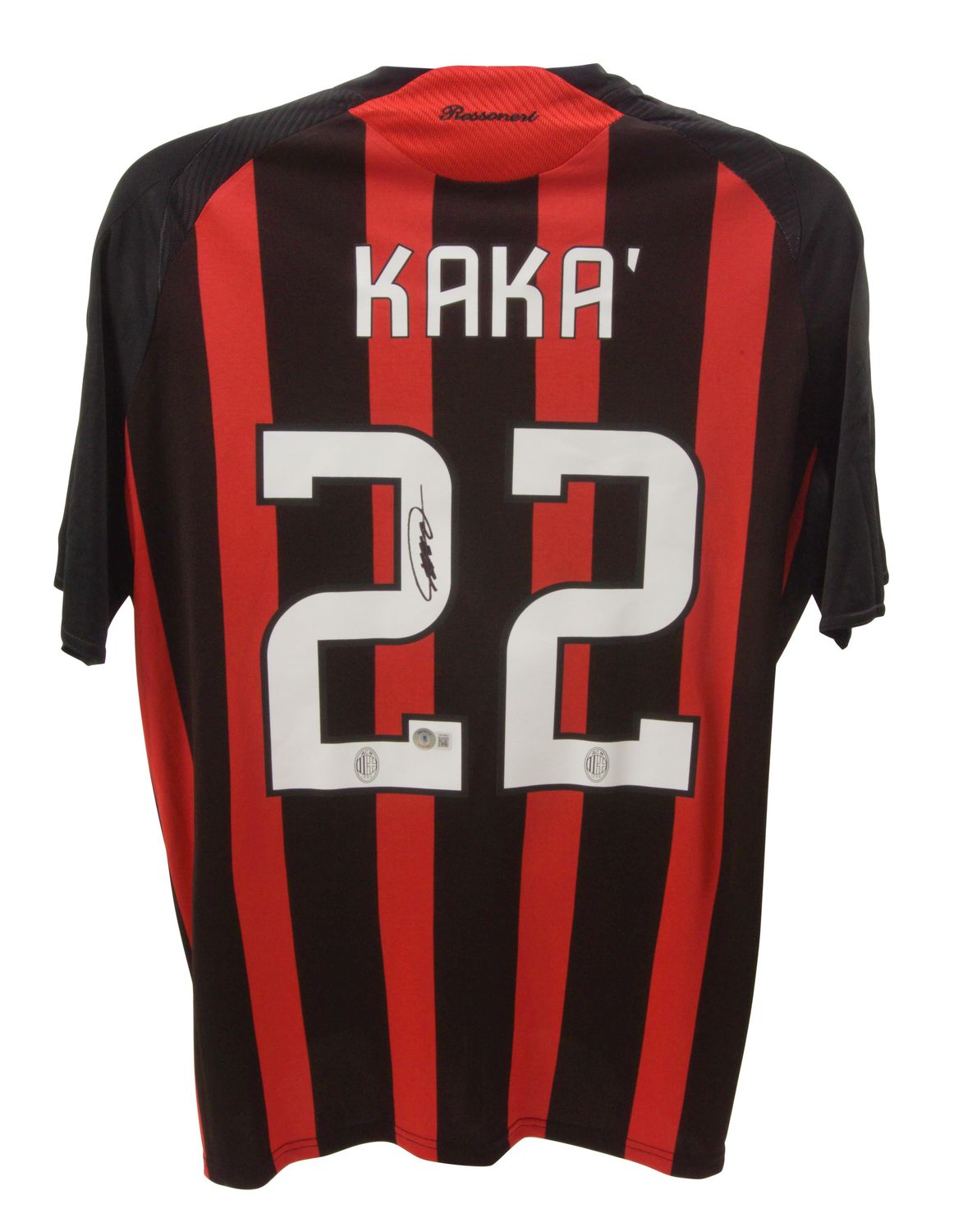 Trikot von Ricardo Kaka (Saison 2008/09), signiertes Trikot (08/09), AC Mailand, Kaka-Trikot (Saison 2008/09), signiertes Trikot (08/09), AC Mailand, Kaka-Trikot  Replik des AC Mailand-Trikots (Signiert, Autogramm), AC Mailand, Kaka-Trikot  Authentif