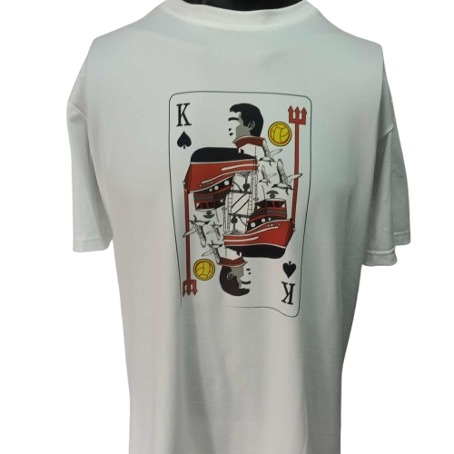 T Shirt Eric Cantona Manchester United  Leggend Icon Stampa Printed Sublimation T Shirt Eric Cantona King