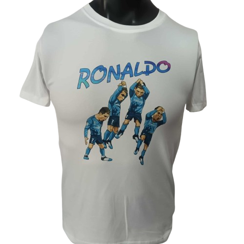 T Shirt Cr7 Cristiano Ronaldo Real Madrid Leggend Icon Stampa Printed Sublimation T Shirt RONALDO CR7 Celebration Goal Siuuu Cr7 Ronaldo Cristiano Ronaldo