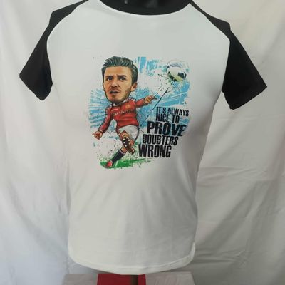 T Shirt David Beckham Manchester United  Leggend Icon Stampa Printed Sublimation T Shirt BECKHAM 7 Manchester United Beckham Man Utd Manchester United