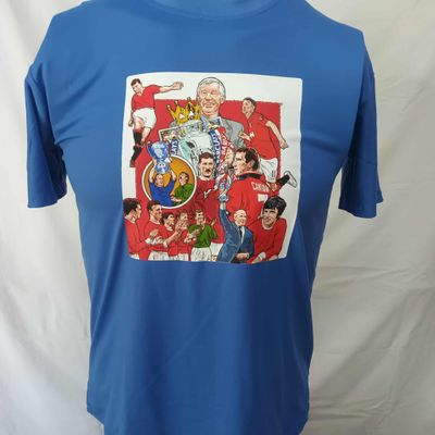T Shirt  Manchester United  Leggend Icon Stampa Printed Sublimation T Shirt MAN UTD Leggends Man Utd Retro Manchester United retro