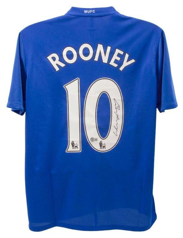 Jersey Wayne Rooney 10 Manchester United 2008 2009  Sign Autograph Jersey Signed 2008 2009 Man Utd Manchester United  Wayne Rooney Autogrograph Autographed