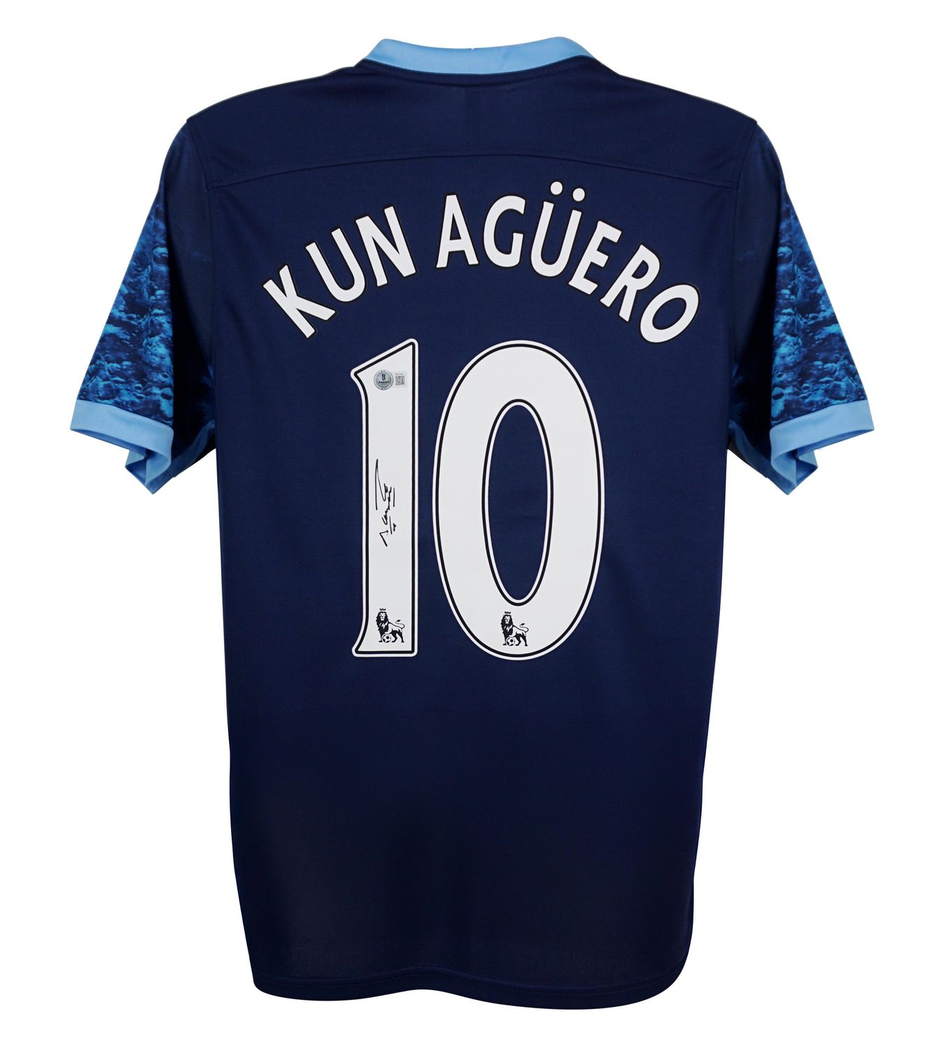 Jersey Sergio Aguero 10 Manchester City 2015 2016 Sign Autograph Jersey Signed Sergio Aguero 10 2015 2016 Man City Manchester City AGUERO 10