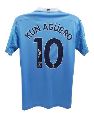 Jersey Sergio Aguero 10 Manchester City 2020 2021  Sign Autograph Jersey Signed Sergio Aguero 10 2020 2021 Man City Manchester City AGUERO 10