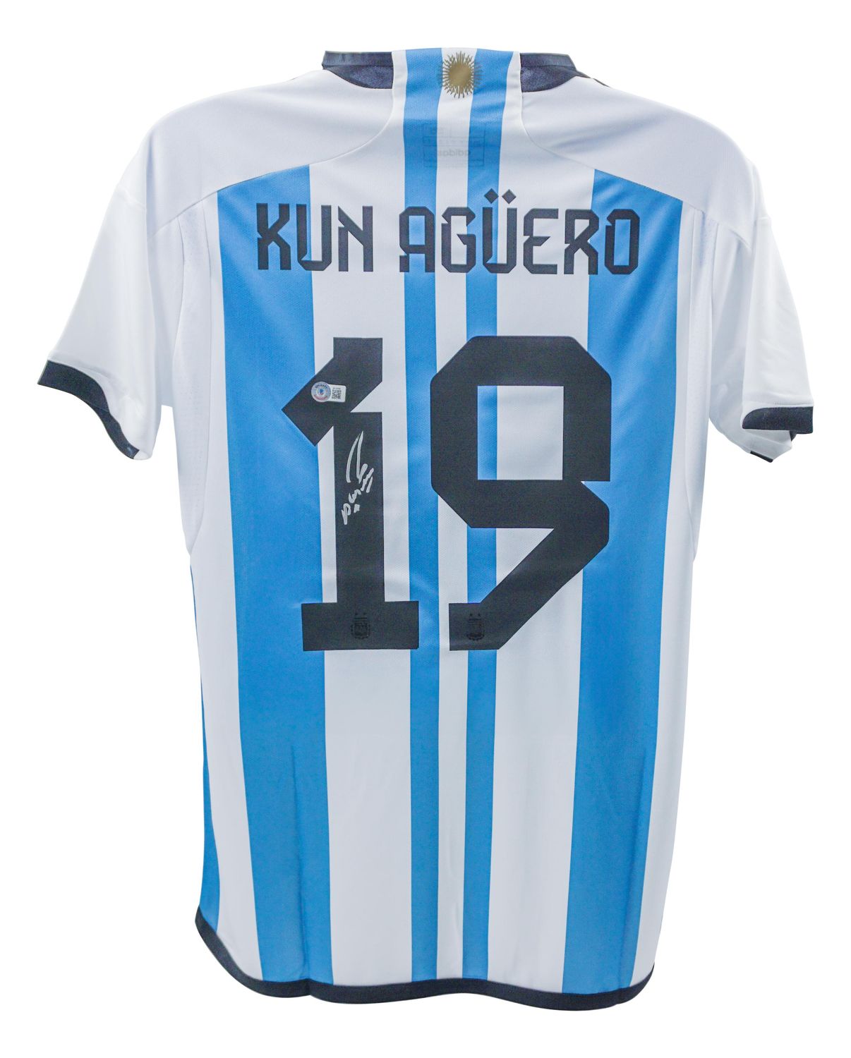 Jersey Sergio Aguero Argentina  Sign Autograph Jersey Signed Sergio Aguero  Argentina SERGIO AGUERO 19