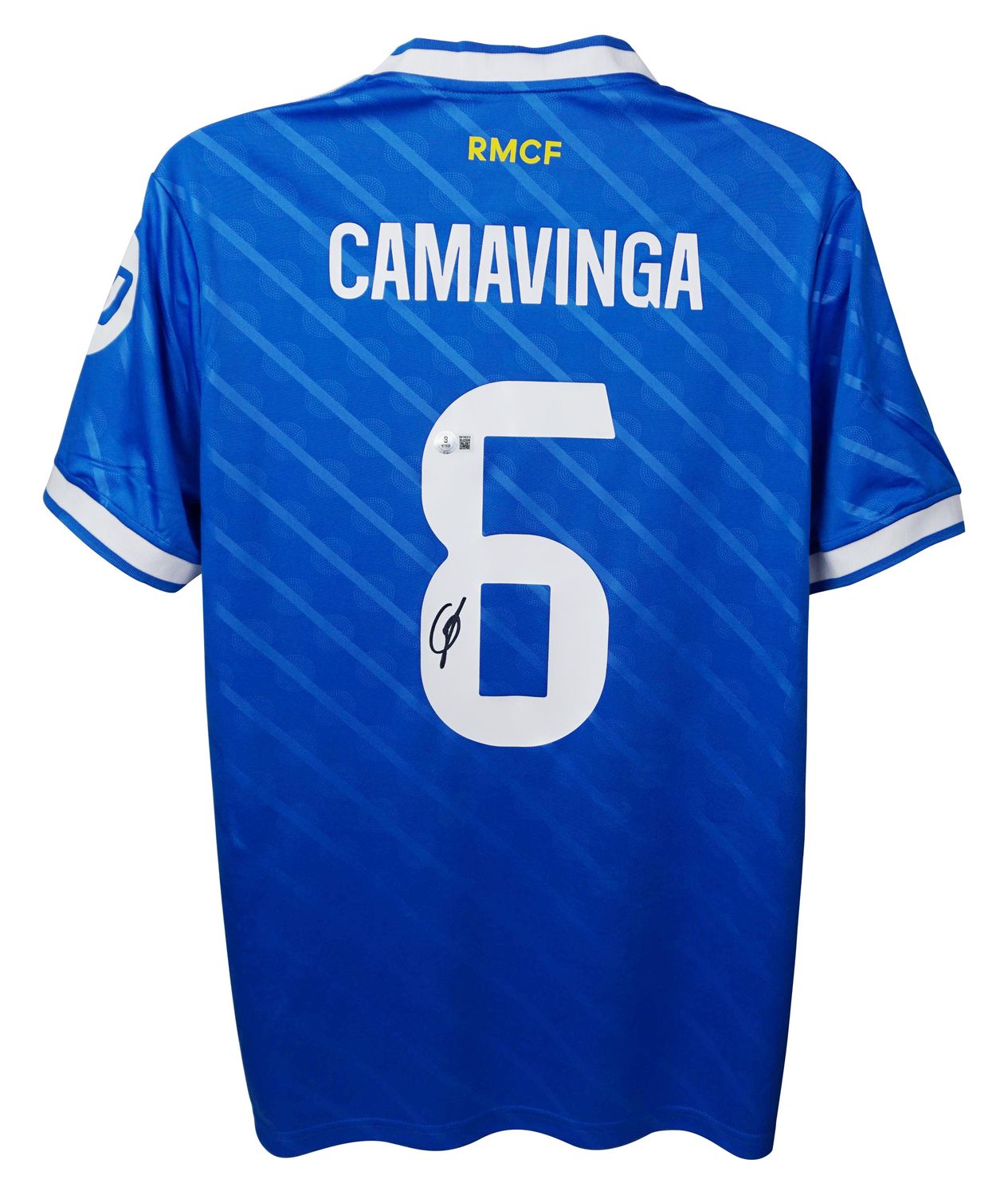 Jersey Eduardo Camavinga 6 Real Madrid Signed Autograph CAMAVINGA Real Madrid Blancos 2025 2026  Autographed Jersey Autograph Eduardo Camavinga 25/26  Real Madrid