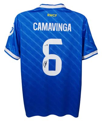 Original Real Madrid Trikot Nr. 8, signiert von Eduardo Camavinga (Saison 2025/26)  Original Real Madrid Trikot, signiert von Eduardo Camavinga (Saison 2025/26)  Echtheitszertifikat: Beckett Hologramm  Lieferzeit: 10–20 Tage. Nach Ihrer Bestellung er