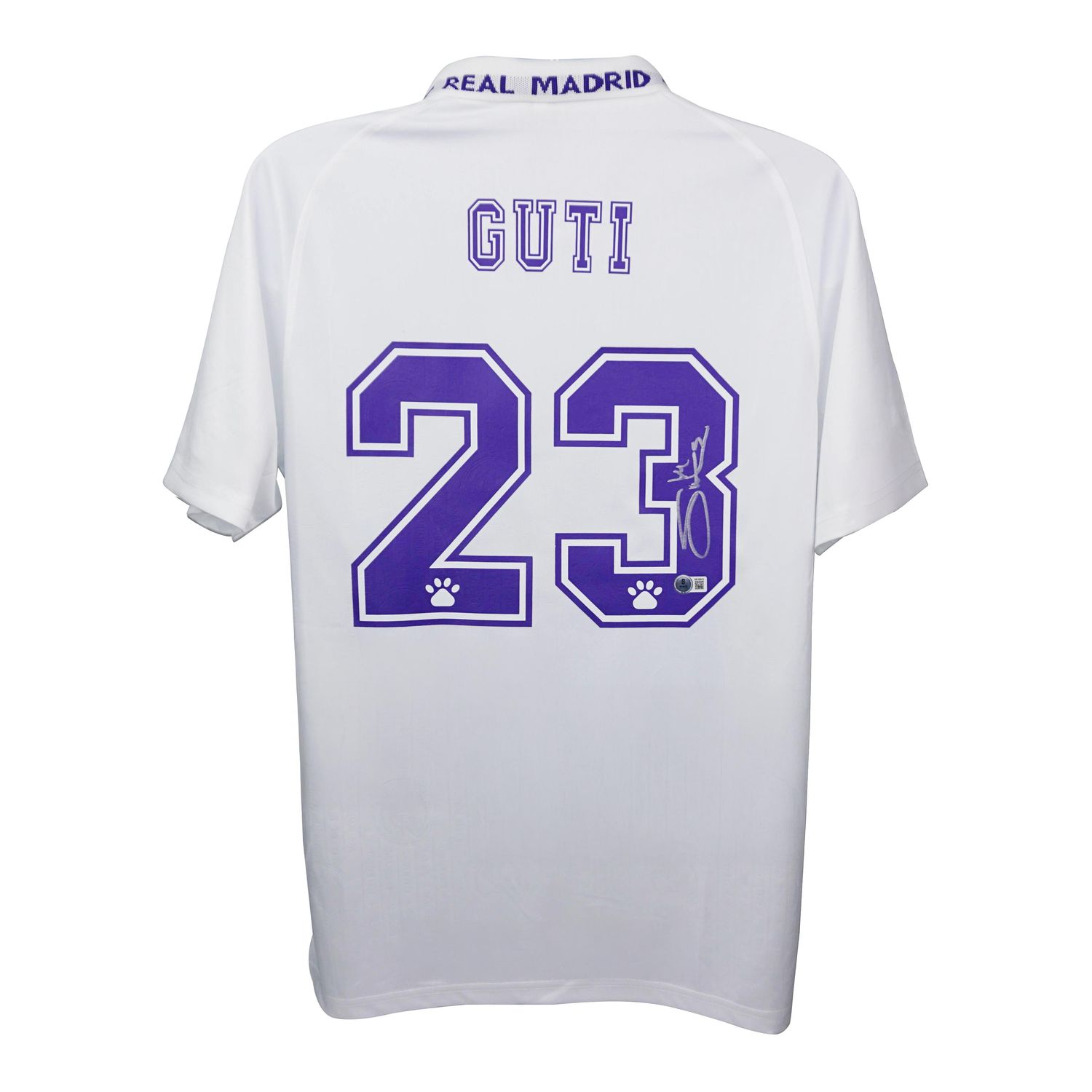 Jersey Guti Hernandez Real Madrid Signed Autograph HERNANDEZ Real Madrid Blancos 1996 1997 Autographed Jersey Autograph Real Madrid 96/97 GUTI   Real Madrid