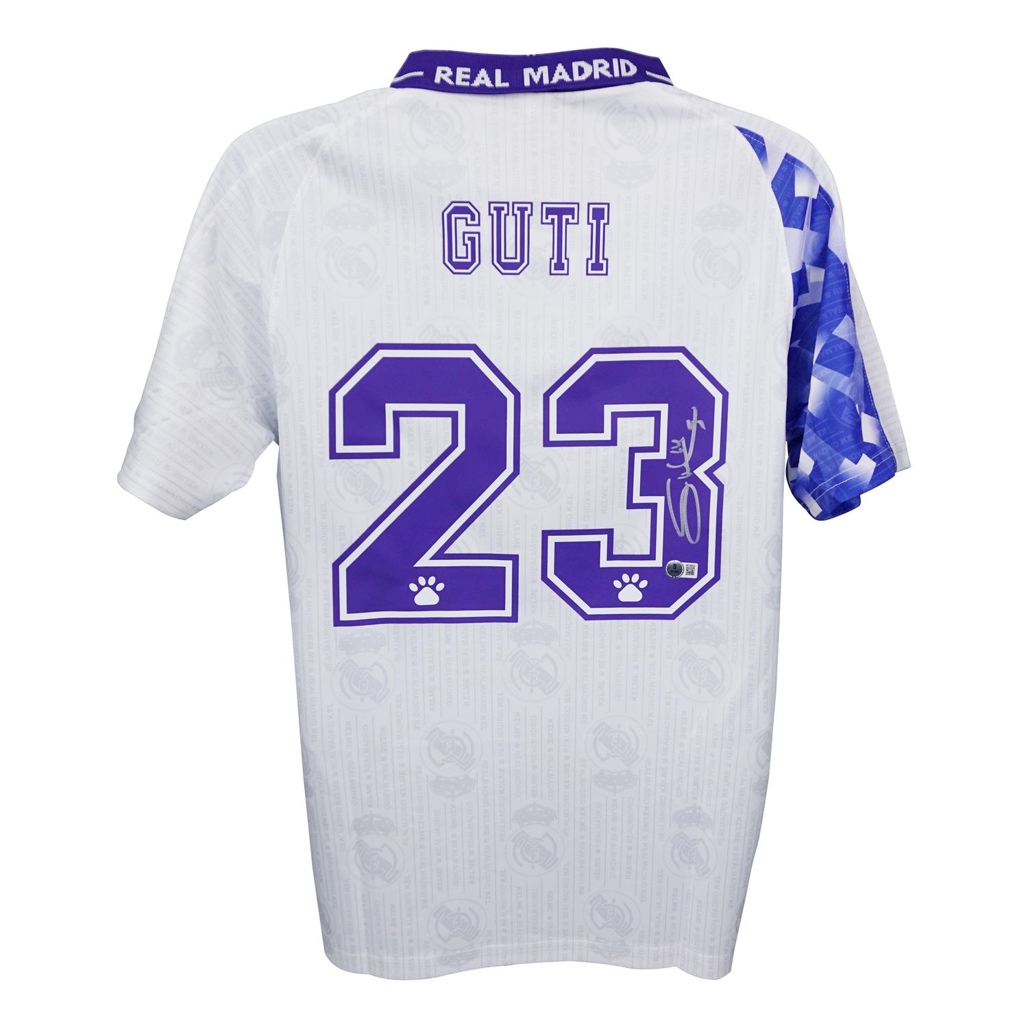 Jersey Guti Hernandez Real Madrid Signed Autograph HERNANDEZ Real Madrid Blancos 1996 1997 Autographed Jersey Autograph Real Madrid 96/97 GUTI   Real Madrid