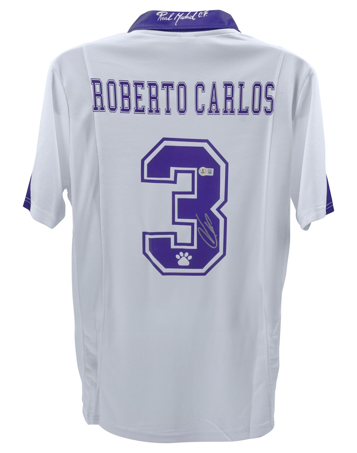 Jersey Roberto Carlos 3 Real Madrid 1997 1998 Autograph Jersey Real Madrid 97/98  Autographed Signed Real Madrid  Roberto Carlos Real Madrid Jersey Autographed Autograph 97-98