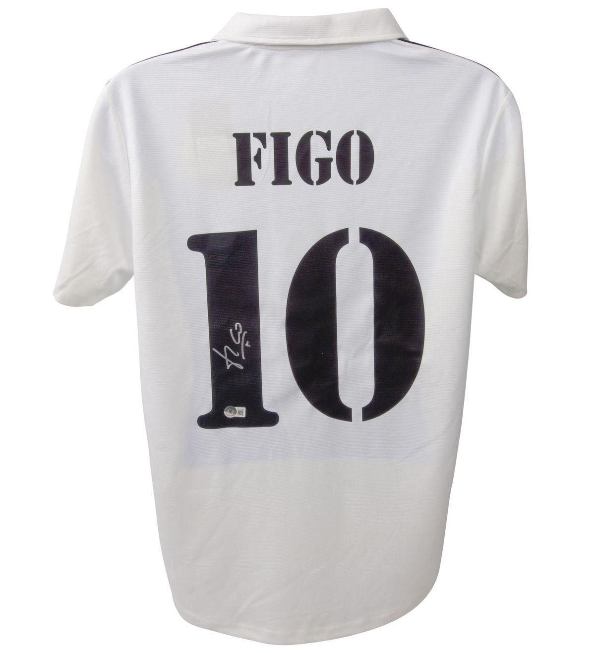Jersey Luis Figo 10 Real Madrid 2002 2003 Autograph Jersey Real Madrid 02/03  Autographed Signed Real Madrid  LUIS FIGO  Real Madrid Jersey Autographed Autograph 02/03