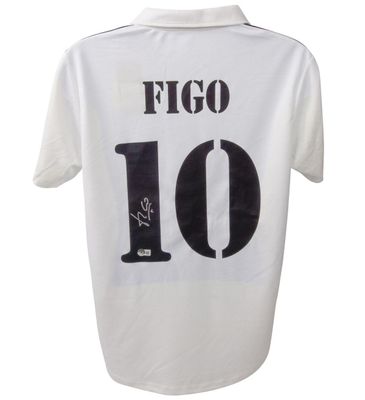 Real Madrid Trikot Nr. 10 von Luis Figo (Saison 2002/03) mit Autogramm  Replika Real Madrid Trikot (Saison 2002/03) mit Autogramm von Luis Figo  Echtheitszertifikat: Beckett Hologramm  Lieferzeit: 10–20 Tage. Nach Ihrer Bestellung erhalten Sie alle D