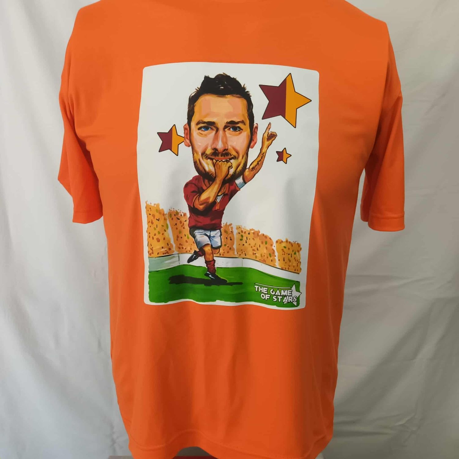 T Shirt Francesco Totti Leggend Icon Caricatura Stampa Printed Sublimation T Shirt TOTTI ER PUPO CAPITANO ROMA GIALLOROSSI Francesco Totti