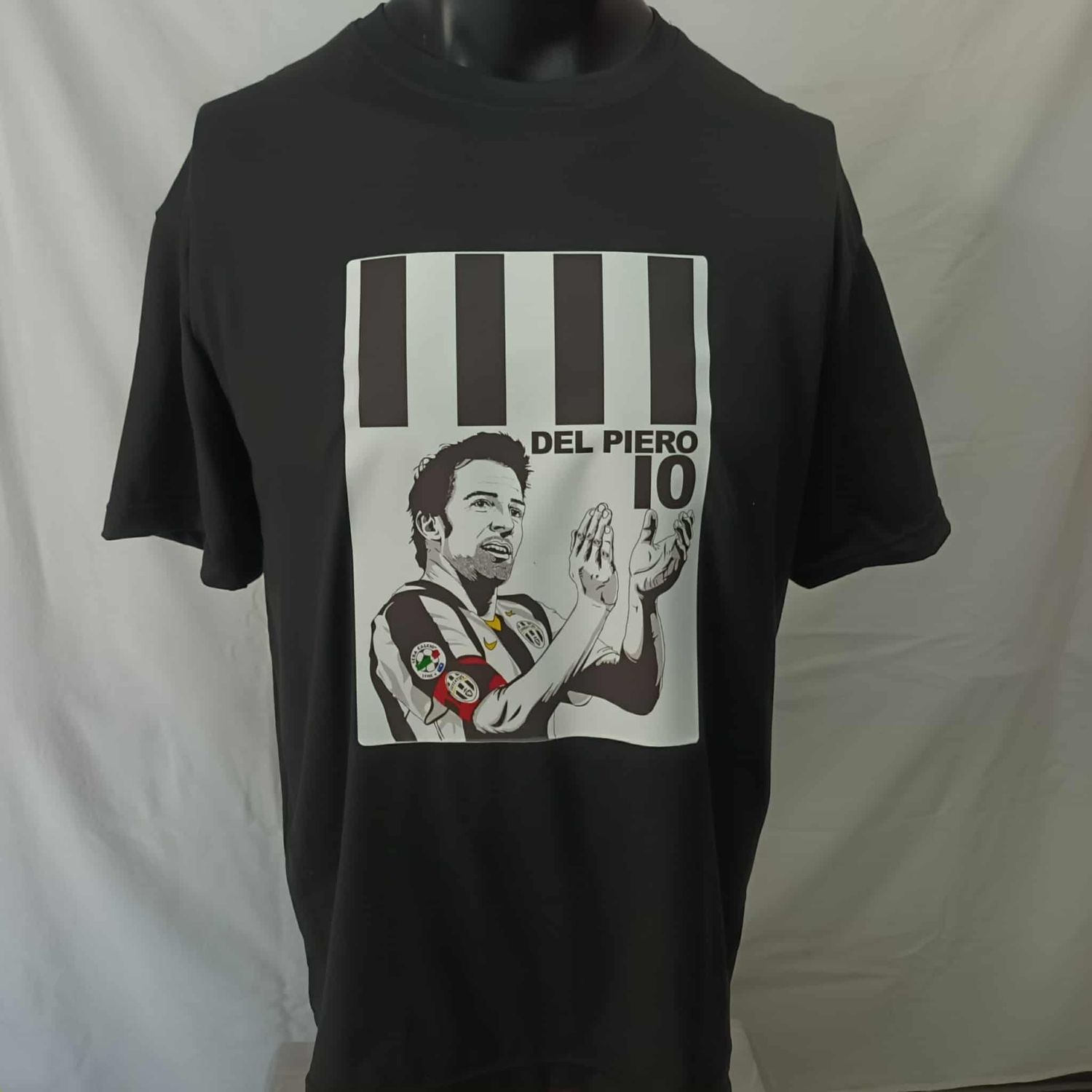 T Shirt Alessandro Del Piero Leggend Icon Bianconeri Stampa Printed Sublimation T Shirt Del Piero Alessandro Del Piero Juventus Bianconeri