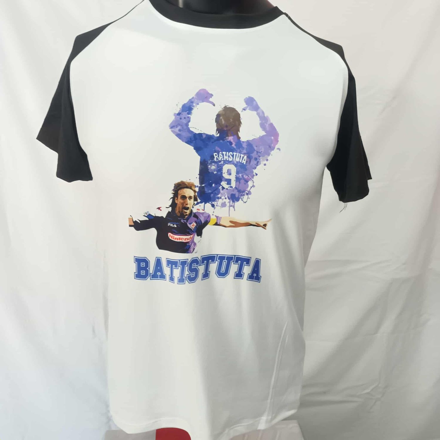 T Shirt Gabriel Omar Batistuta Leggend Icon Caricatura Stampa Printed Sublimation T Shirt Batistuta Fiorentina