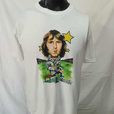 T Shirt Gianfranco Zigoni ZIGOGOAL Leggend Icon Caricatura Stampa Printed Sublimation T Shirt Zigoni Gianfranco Hellas Verona