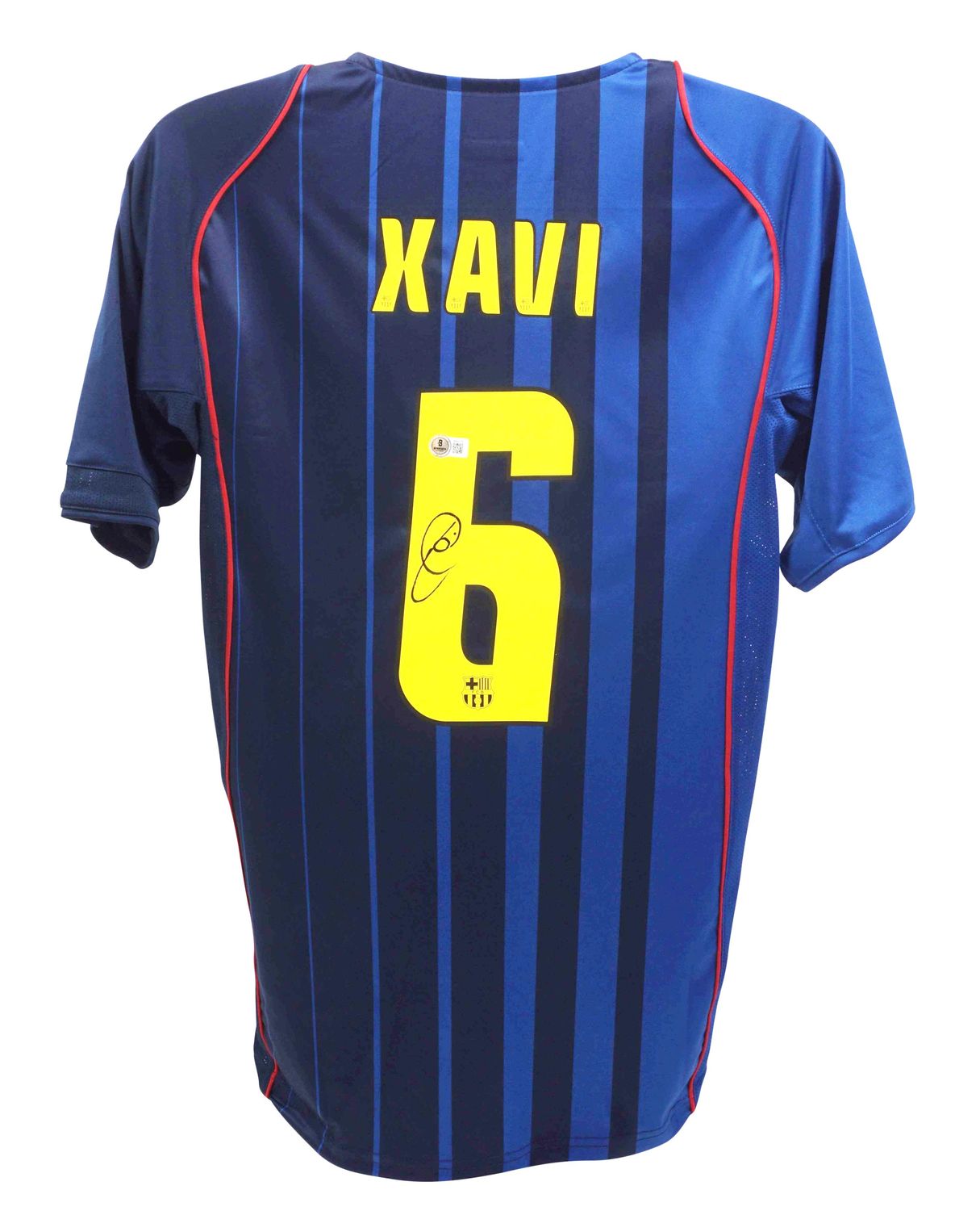 Jersey Xavi 6 Barcelona 2004 2005  Autograph Jersey Signed Autographed XAVI 6 Beckett Authentication Barcelona 04/05