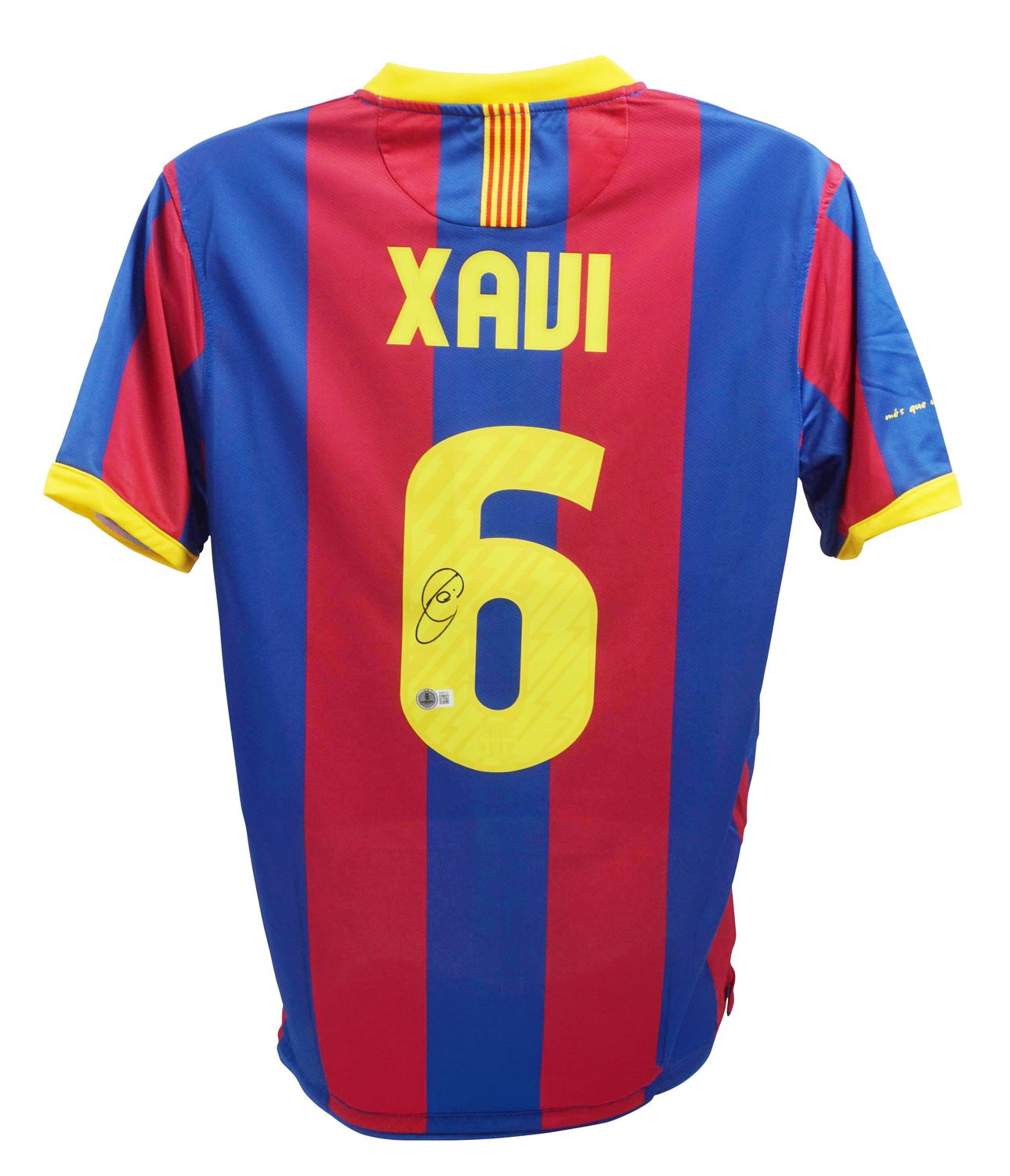 Jersey Xavi 6 Barcelona 2008 2009 Autograph Jersey Signed Autographed XAVI 6 Beckett Authentication Barcelona 08/09