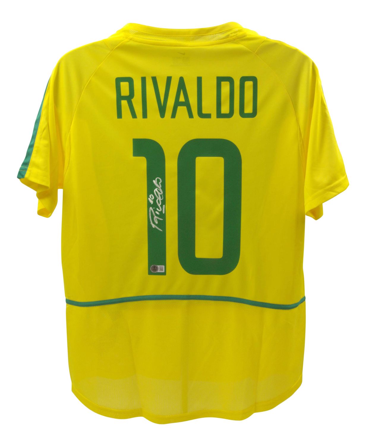 Jersey Rivaldo Brazil World Cup 2002  Autograph Jersey Signed Autographed RIVALDO 10 Beckett Authentication Brazil World Cup 2002