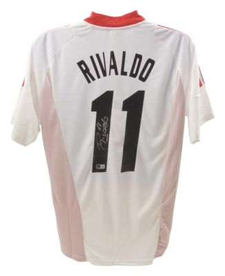 Jersey Milan Final Champions manchester 2003 vs juventus  Autograph Jersey Signed Autographed RIVALDO 11 Beckett Authentication Milan Final Champions 2003