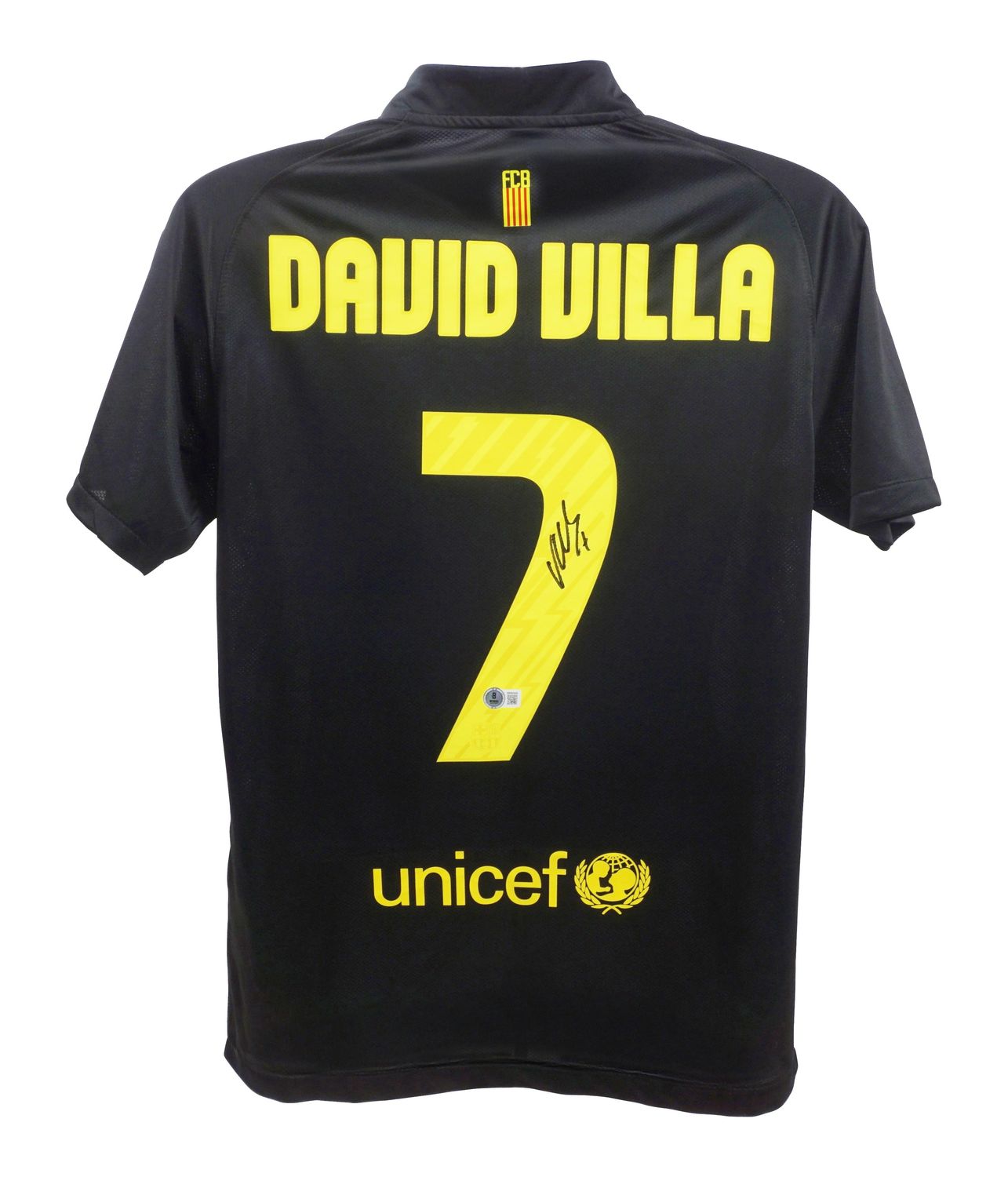 Jersey David Villa 7 Barcelona 2011 2012 Autograph Jersey Signed Autographed DAVID VILLA 7 Beckett Authentication Barcelona 11/12